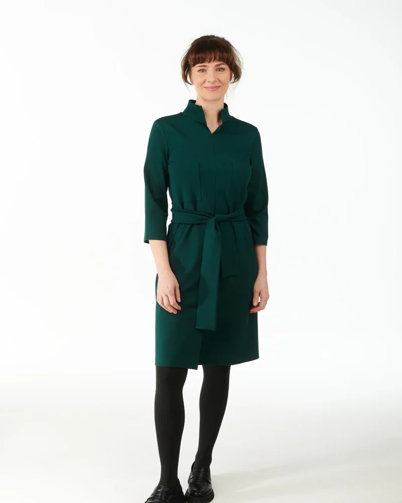 Kleita For the Love of Pockets — tumši zaļa